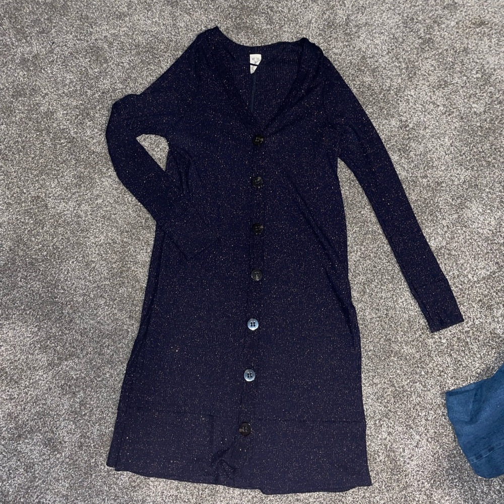 We The Free Long Sleeve Dress in Navy